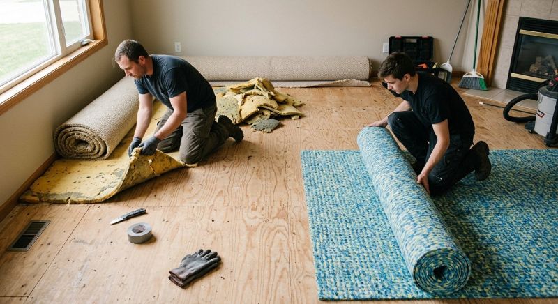 Carpet Underlay Replacement in Overland Park, KS