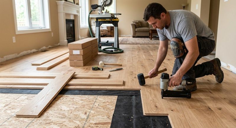 Oak Floor Installation in Manassas, VA